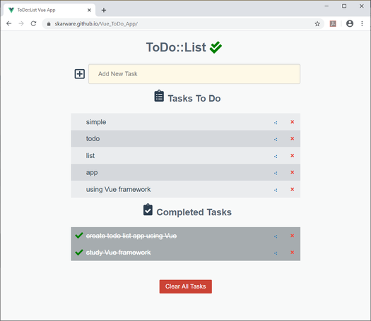 Vue ToDo::List App